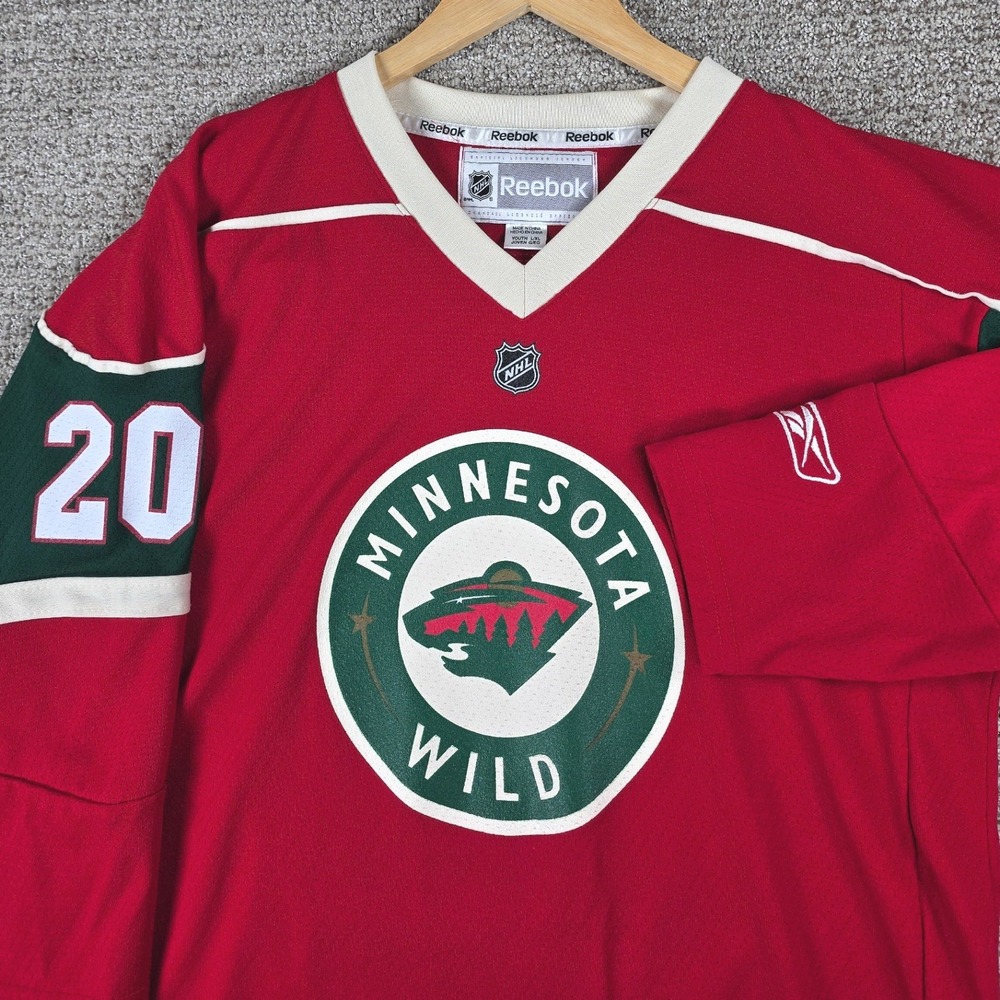 Reebok Minnesota Wild Hockey Jersey Youth XXL Ryan Suter 20 Red Green NHL